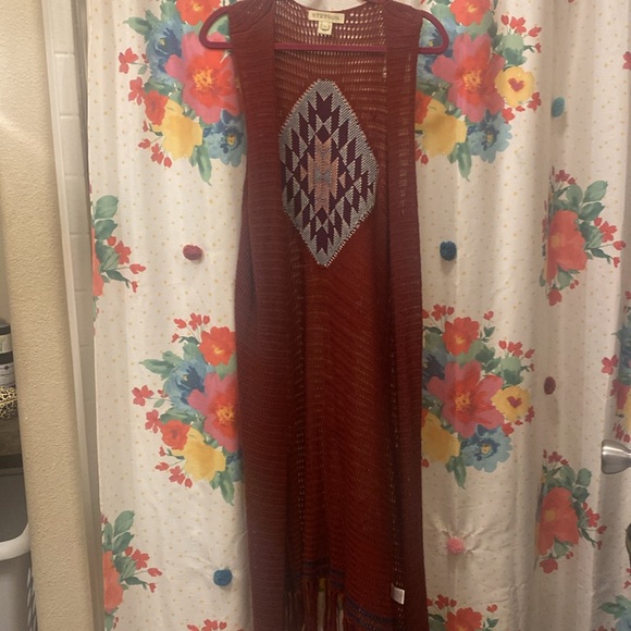 Stetson Knot Kimono Vest XL - Picture 3 of 5